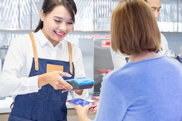 Canvas Print - mobile payment concept