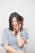 © themorningglory - Portrait of beautiful asian women expression glad smile and laugh