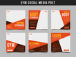 © envastudio - Gym square banner template. Promotional banner for social media post, web banner and flyer Vol.7