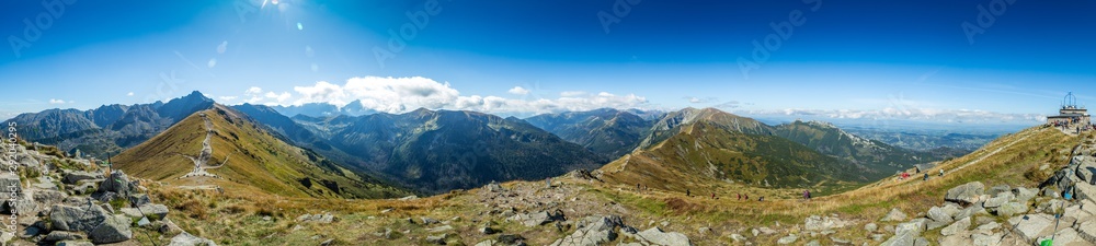 Obraz na płótnie Panorama Góry polskie, tatry Zakopane w salonie