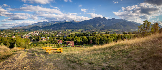 Fototapeta widok pole panorama góra zakopane