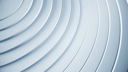 Wall Mural - 3d render of minimal and modern pattern with rings. radial surface motion texture. striped blank tem