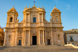 Fototapeta Na drzwi - The cathedral of Noto in Sicily is dedicated to Saint Nicholas of Myra. The cathedral dome collapsed in 1996 but has been rebuilt and reopened in 2007.