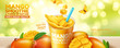 Mango smoothie banner ads