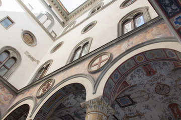 Wall Mural - Inner yard of Palazzo Vecchio, Florence, Tuscany, Italy.