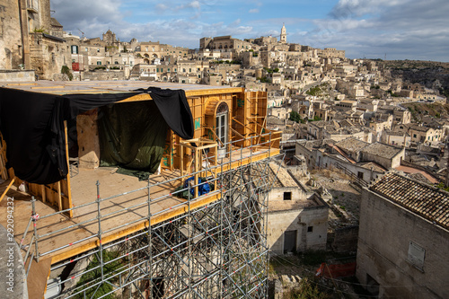 Cuadros en Lienzo Bond apartment from the movie No Time to Die in Sassi, Matera, Italy