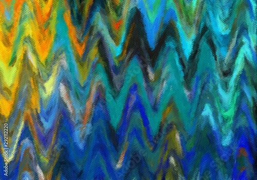 Abstract painting in oil background, splashes of paint on canvas, template fo...