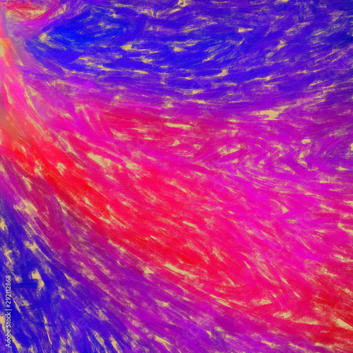 Abstract painting in oil background, splashes of paint on canvas, template fo...