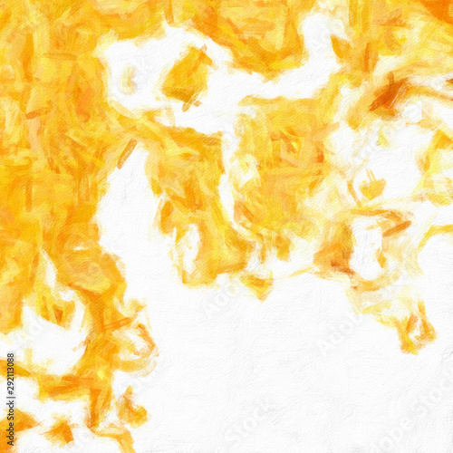 Abstract painting in oil background, splashes of paint on canvas, template fo...