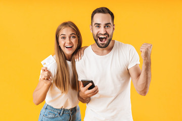 Poster - Portrait of an attractive young couple