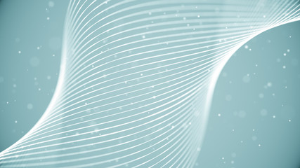 Wall Mural - digital curve abstract background. futuristic spiral rotating in a cyber space. twisted surface with
