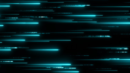 Wall Mural - blue bright neon particles. communication concept texture. digital information flow. high tech patte