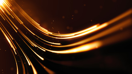 Wall Mural - award screen abstract background. shiny glitter particles orbit motion. striped creative texture for