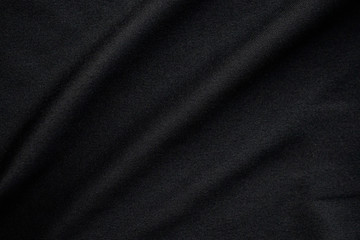 Abstract black fabric cloth texture background