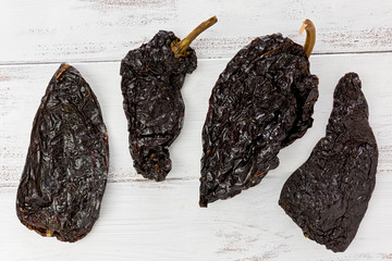 Poster - Four Poblano Chile Peppers