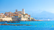 Historic center of Antibes, French Riviera, Provence, France.