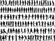 © Sylwia Nowik - Children silhouettes. Vector work.