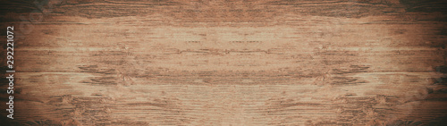 Cuadros en Lienzo old brown dark rough wooden texture - panorama wood background