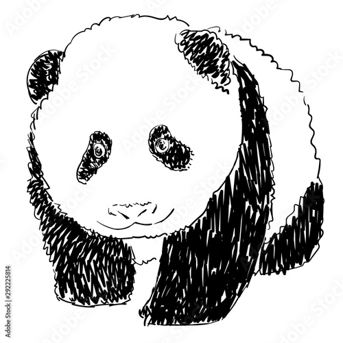 Panda Drawing Black And White Hand Drawing Cute Little Panda Baby Doodle Style Stock Illustration Adobe Stock Panda Drawing Black And White Hand Drawing Cute Little Panda Baby Doodle Style Stock Illustration Adobe Stock