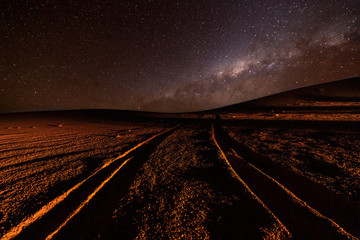 Wall Mural - a view of the milky way from the southern hemisphere at atacama desert wonderful night skies on a lo