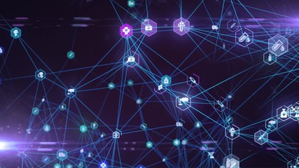 medical health care science technology network concept