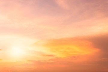 Wall Mural - evening sky with colorful sunlight,dusk sky