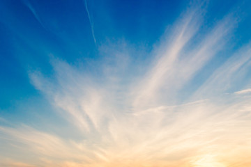 Wall Mural - evening sky with colorful sunlight,dusk sky
