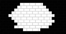 Black White  Brick Wall Texture Dark Background Vector Illustration