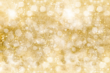 Wall Mural - golden glittering pattern. festive background. shimmering sparkles
