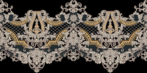Decorative elegant luxury design.Vintage elements in baroque, rococo style.Design for cover, fabric, textile, wrapping paper .