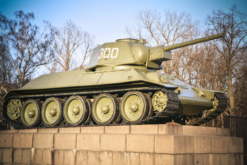 old soviet tank