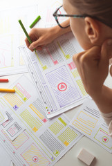 designing web user interfaces for sites or web applications.