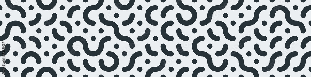 Truchet Random Pattern Generative Tile Art background illustration - obrazy, fototapety, plakaty 