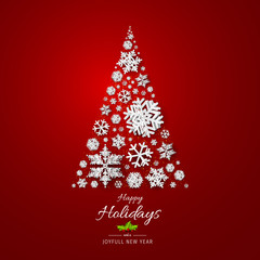 Wall Mural - turquoise happy holidays and joyful new year vector illustration. happy holidays vector.
