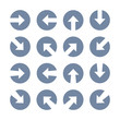 © sangart - Arrow Icons Set Flat Line Vector