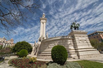 Wall Mural - Monument to the Constitution of 1812, panoramic view, Cadiz, Andalusia, Spain