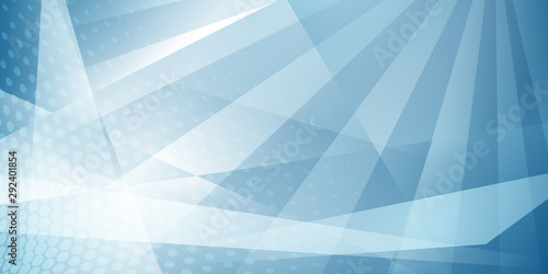 Abstract background of dots and intersecting lines in light blue colors