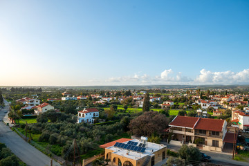 aerial view of the city