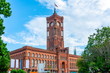 Red Town Hall (Rotes Rathaus) on Alexanderplatz, Berlin, Germany
