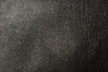 Wall Mural - Genuine leather texture. Leather colored in black for background