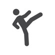 © Yusif - Karate vector icon, simple sign for web site and mobile app.