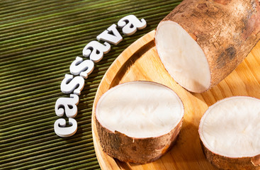 Poster - Manihot esculenta - Cassava raw tuber