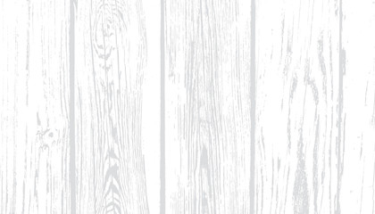 Weathered White Wood Vector Background. Rustic Whitewashed Wooden Planks with Light Gray Grains. Neutral Gray-scale Overlay Texture. Photography Backdrop. Textured Surface.