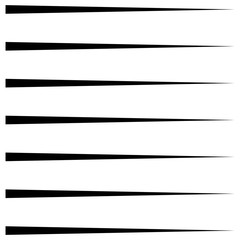 Fototapete - Horizontal lines, stripes geometric pattern. Straight parallel streaks. Edgy pinstripes, strips design. Linear, lineal abstract monochrome, black and white geometric illustration