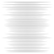Random lines halftone element. Random horizontal lines. Irregular straight, parallel stripes. Strips, streaks half-tone geometric pattern
