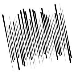 Fototapete - Random, dynamic lines pattern. Vertical, straight parallel lines. Irregular stripes. Streaks, strips uneven lines. Abstract geometric design element.