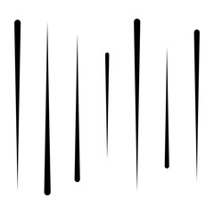 Poster - Random, dynamic lines pattern. Vertical, straight parallel lines. Irregular stripes. Streaks, strips uneven lines. Abstract geometric design element.