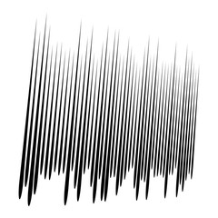 Leinwandbilder - Dynamic comic burst lines. Random vertical straight stripes. Irregular streaks, strips design. Abstract geometric pattern