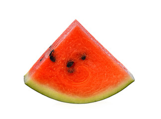 watermelon slice on white background