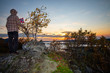 © Gunnar E Nilsen - Sunset on Kaukarpallen Skomo  in Northern Norway
